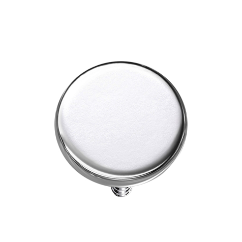 Dermal anchor disk silver