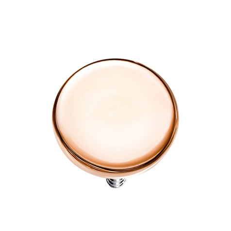 Dermal Anchor Scheibe rosegold