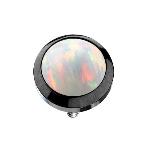 Dermal Anchor black with opal white