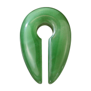 Ear weight keyhole made of jade stone