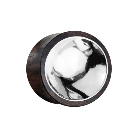 Tappo svasato in legno di sono con peltro argentato