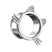 Flared tunnel silver cat