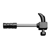 Barbell bar hammer black