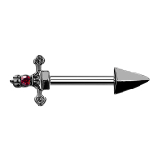 Barbell black dagger