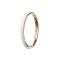 Micro segment ring hinged rose gold side opal stripes white