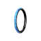 Micro segment ring hinged black side opal stripe blue