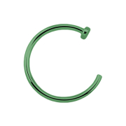 Anneau nasal ouvert vert