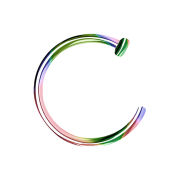 Open colored nose ring