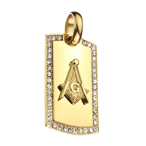 Anhänger vergoldet Freimaurer