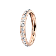 Ring rosegold mit Kristallen