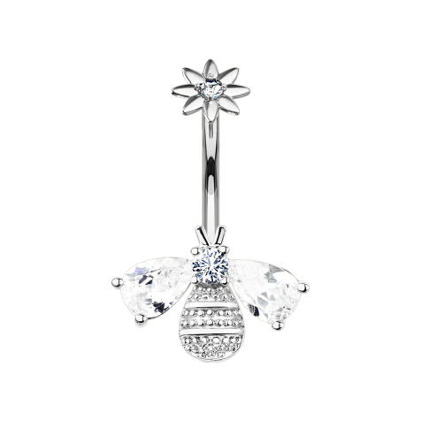 Banane filet femelle argent Abeille avec fleur