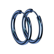 Boucle doreille bleue