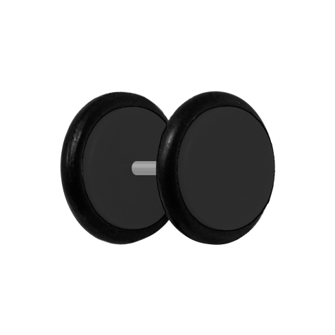 Fake Plug schwarz mit O-Ring