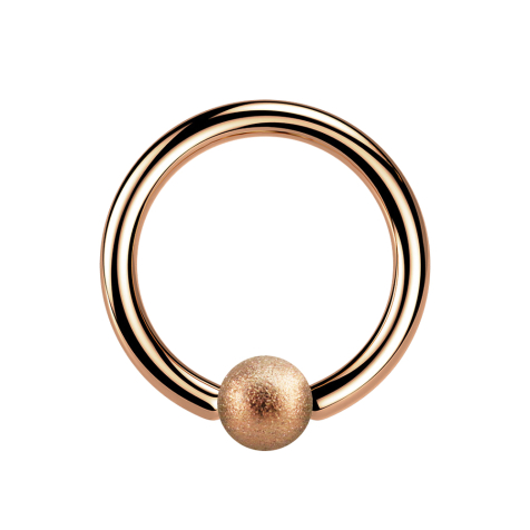 Ball Closure Ring rosegold gesprenkelt