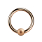 Ball Closure Ring rosegold gesprenkelt