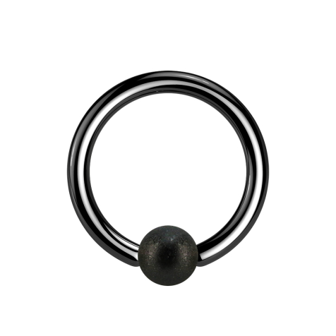 Micro Ball Closure anneau noir moucheté
