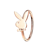 Micro Piercing Ring rosegold Playboy Bunny