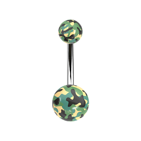 Banana silver with two balls Military white