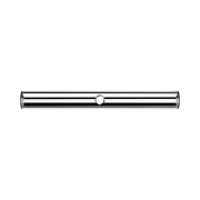Barbell bar with 1.2 mm internal thread, silver, and a...