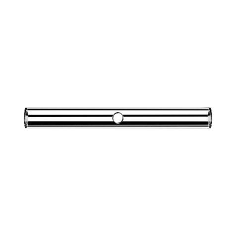 Barbell-Stab mit 1.2 mm Innengewinde silber und einem 0.8 mm Gewindeloch