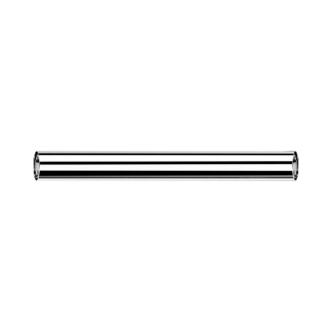 Barre Barbell argentée avec filetage intérieur de 1,2 mm