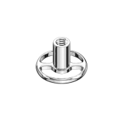 Dermal Anchor Anker rund zwei Loch