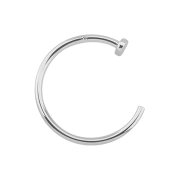 Nasenring offen 14k weissgold