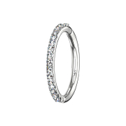Micro bague segment pliable 14k or blanc...