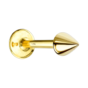 Labret in oro 14k con cono