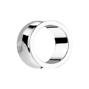 Flared tunnel thick silver