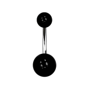 Banane argentée avec deux boules noires