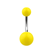 Banane argentée avec deux boules jaunes