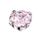 Dermal Anchor silber Kristall pink gefasst
