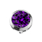 Dermal Anchor silver with violet crystal
