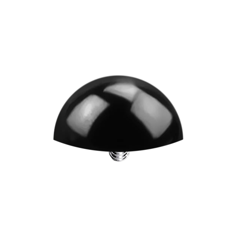 Dermal Anchor Half Round Black