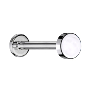 Micro Labret Innengewinde silber Scheibe