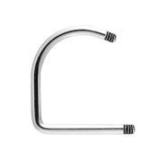 Lip-Hoop bar silver