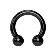 Bilanciere circolare nero con due palline