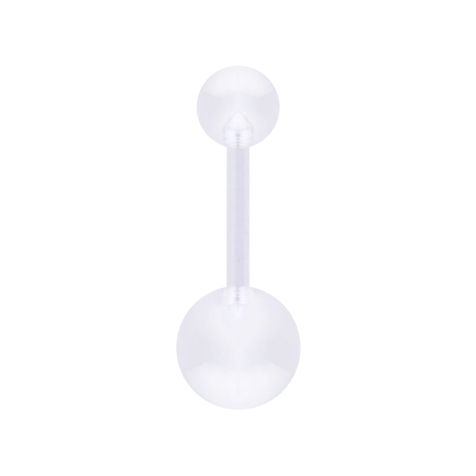 Banana trasparente con due palline