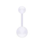 Banana trasparente con due palline