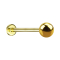 Micro labret gold-plated with ball