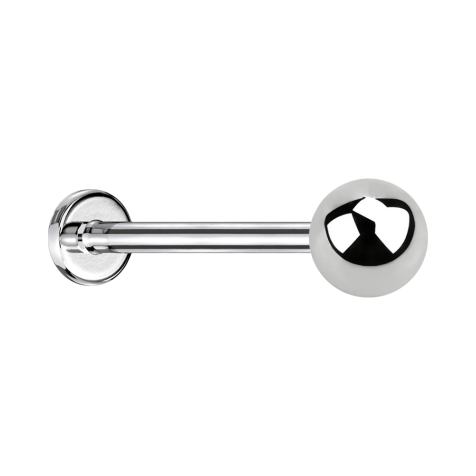 Micro labret silver with ball