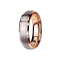 Ring rose gold center brushed