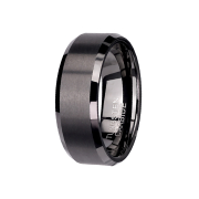 Ring black center brushed black