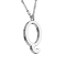 Catena dargento con ciondolo lettera Q