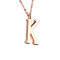 Chain rose gold pendant letter K