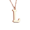 Chain rose gold pendant letter L