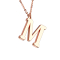 Kette rosegold Anhänger Buchstabe M
