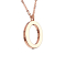 Kette rosegold Anhänger Buchstabe O