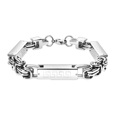 Bracelet silver with labyrinth